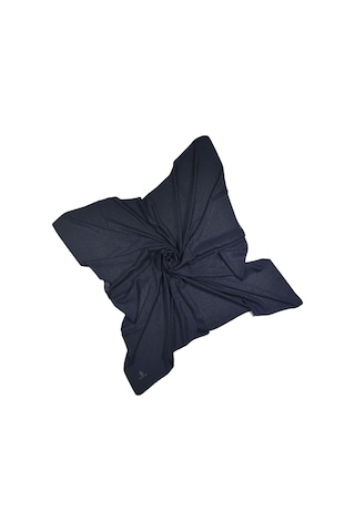 Mısırlı Eşarpları Queen Krep Simli Kadın Eşarp 110x110 Cm - Lacivert