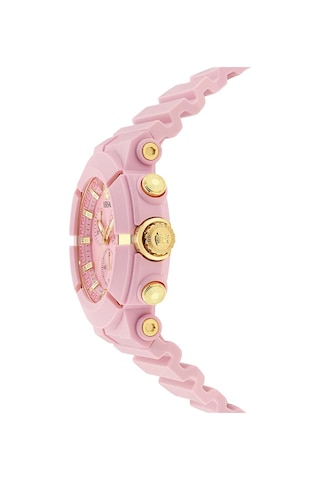 Versace Vrscve0l00425 Erkek Kadın Kol Saati Pembe