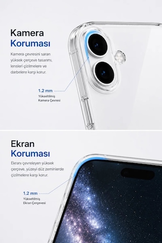 iPhone Uyumlu 17 Premium Şeffaf Mika Sararmaz Sert Magsafe Kılıf