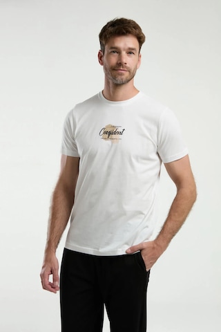 Arnetta 3326 Kısa Kol Erkek Pijama Takımı Beyaz