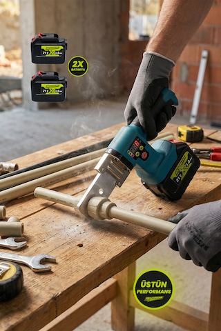 R-ht102 Profesyonel Şarjlı Pvc Boru Kaynak Makinesi 21v / 3ah