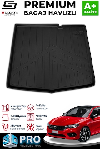 Drstunıng S-dizayn Fiat Egea Hb 3d Pro Bagaj Havuzu 2015 Üzeri A+ Kalite