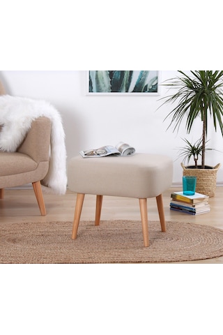 Lorencehome Parrot Puf - Krem / Lorence Home