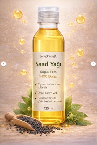 Tüy Azaltıcı Ve Tüy Önleme Saad Yağı Ağı Saad Yağı 125 Ml