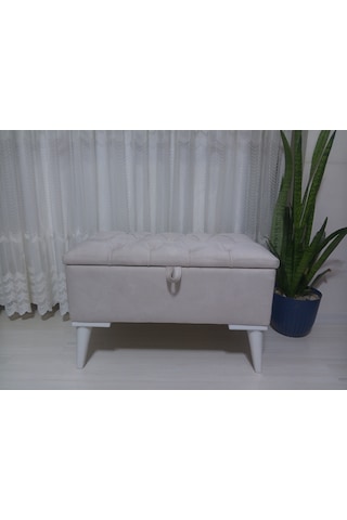Sandıklı Puf Bench Ayakucu 65 35 Krem