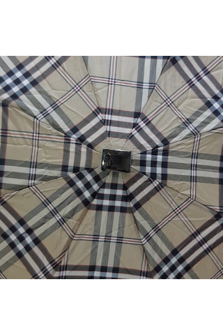 Baginn Snotline-april Mini Bayan Şemsiye Manuel Açılır-kapanır 90 Cm Çap Kapalı 20 Cm Cep Boy Vizon Ekose 001