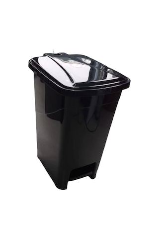 15 Lt Slim Pedallı Plastik Çöp Kovası Siyah, Evf5ds3020