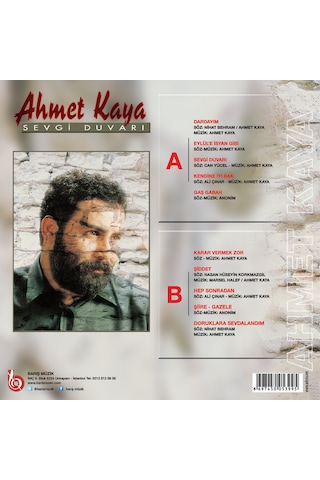 Ahmet Kaya - Sevgi Duvarı Transparan Kırmızı Plak