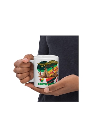 Güney Afrika Kupa Bardak 2 Adet Seyahat Hatıra South Africa Mug