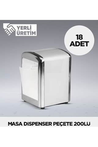 Masa Dispenser Peçete 200lü - 18 Adet