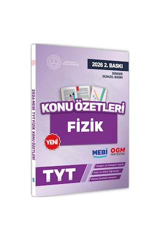 2026 YKS-TYT Mebi-ogm Fizik Pratik Konu Özet Kitabı Renkli A4 Boyut Görsel Destekli Baskı Ücreti