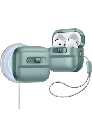 Esr Apple Uyumlu AirPods 4 Halolock Pulse Flicklock Magsafe Kılıf - Yeşil