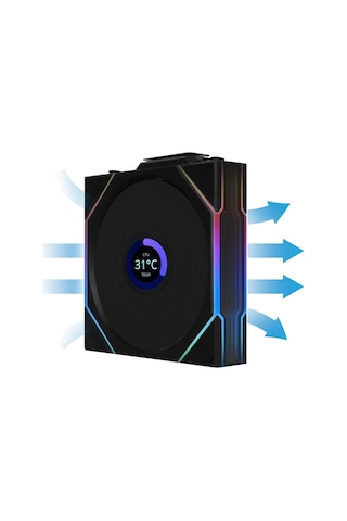Lian Li Unı Fan Tl Wıreless Lcd 3x120mm Siyah Kasa Fanı Azaz0llı0089