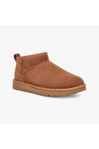 Ugg Classic Ultra Mini Chesnut Kadın Kahverengi Bot Düz 1116109 Kahverengi