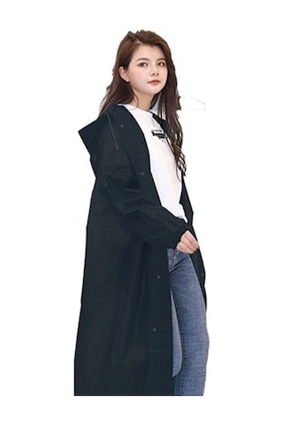 Marlux Eleven Market Raıncoat Eva Unisex Siyah Yağmurluk Siyah
