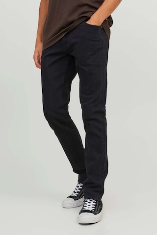 Jack & Jones Erkek Jjıglenn Düşük Bel Slim Fit Jean Pantolon 12246949 Siyah Siyah
