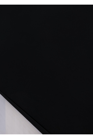 Düz Stor Perde - Kalın Mat Stor Güneşlik Kumaş Keten - Alüminyum Kasa Ve Boru - Eteği Dilimsiz/düz Siyah