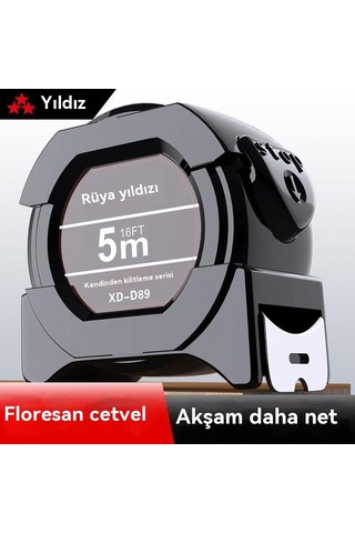 Jian Fan İthal Mezura İle Siyaset Teknolojisi Flüoresan Cetvel 5 M