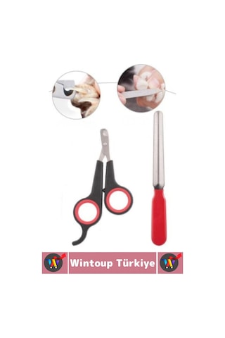 Dayanıklı Pet Kedi Köpek Sağlık Tırnak Bakım Evcil Hayvan Tırnak Makası Törpü Seti