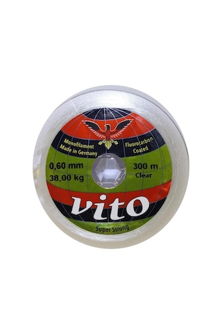Vito 300 Mt Fluorocarbon Coated  Misina Beyaz - 0.50