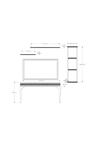 Decorotti - Lucca A4-3 Gizli Bölmeli Tv Ünitesi
