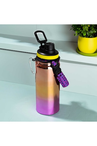 Cooker 1395-1 Çelik Sızdırmaz Çift Katmanlı Taşıma Askılı Termos Bakır