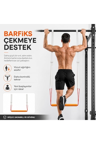 Ayarlanabilir Barfiks Destek Aparatı, Ayak Pedallı Pull Up Yardımcısı, Başlangıç Seviyesi Barfiks Antrenman Ekip