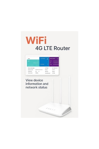 Novacom N300 Wi-fi 4g/lte Kablosuz İç Mekan Sim Kart Destekli Modem