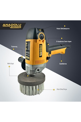 Anadolu Strong 1030k Koltuk Fırçalama Makinesi 900 Watt Devir Ayarlı S