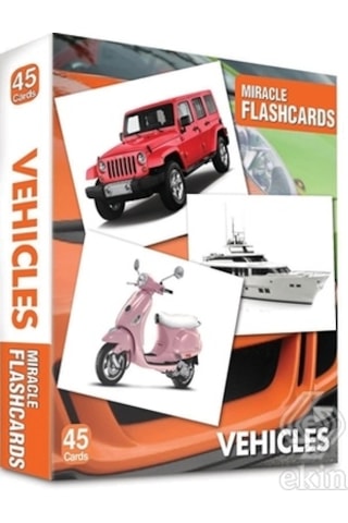 Miracle Flashcards Vehicles - 45 Pictures- MK Publications