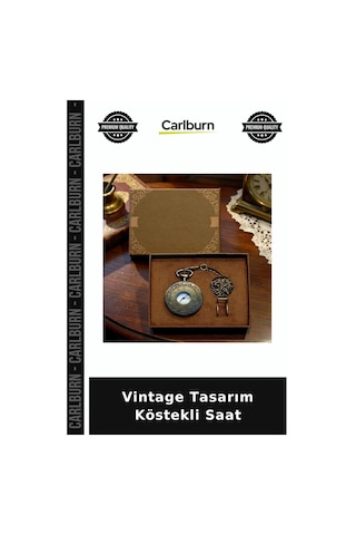 Vintage Tasarım Köstekli Saat Günlük Kullanım Klasik Tarz Parçası Çok Renkli