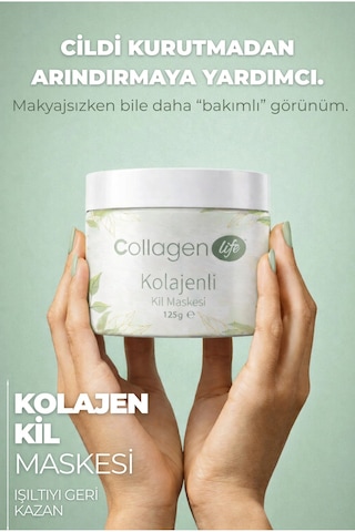 Collagen Life Akne Ve Siyah Nokta Karşıtı Kolajenli Kil Maskesi 125gr