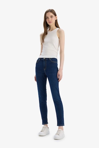 DeFacto Rebeca Skinny Fit Yüksek Bel Düz Paça Uzun Jean Taş Yıkama Pantolon D8178AX25SPNM34