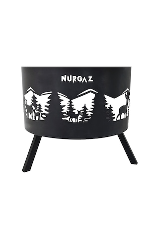 Nurgaz Orman & Bahçe Şöminesi Geyik Desenli NG OSG