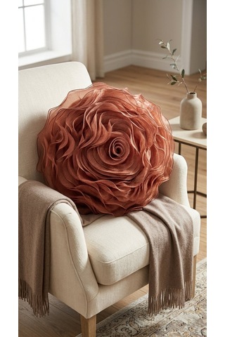 Rose Terracotta Yastık Çok Renkli