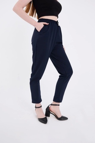 Defymoda Tam Kalıp Basic Eşofman Pantolon - Lacivert Lacivert