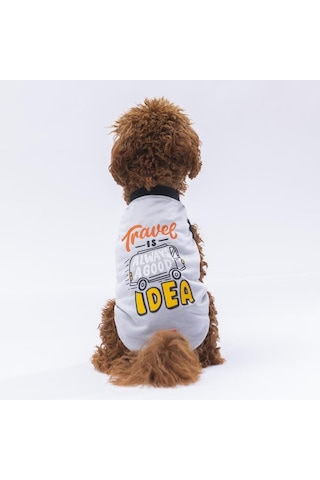 Pawstar Gri Travel Kedi Köpek Tişörtü Kıyafeti