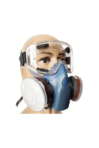 Willowhaven 7502 Filtreli Maske Yeniden Kullanılabilir Yüz Maskesi Kaynak Boya İnşaat