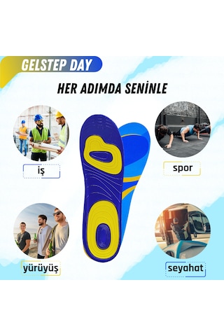 Magicfoot Gelstep Günlük Yürüyüş Tabanlığı - Ortopedik - Koşu, Spor, Yürüyüş - Aktif Yaşam Tabanlık