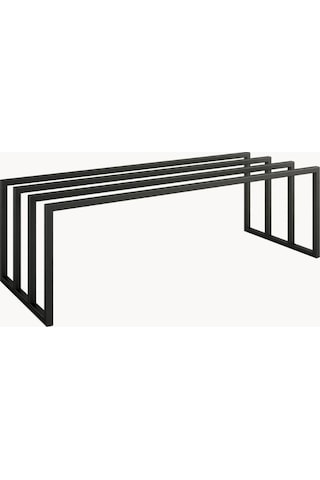 Bovi Metal Profil Ayakkabı Rafı Siyah