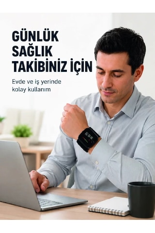 Şarjlı Bilekten Dijital Tansiyon Ölçer Geniş Lcd Ekranlı - Mh-hs4425-4413
