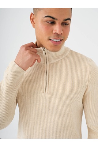 Loft Regular Fit Bej Erkek Kazak Lf2037257 Bej