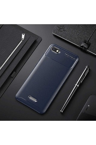 Xiaomi Redmi 6a Kılıf Zore Negro Silikon Kapak Lacivert