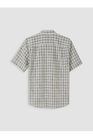 Lcwaıkıkı Classic Bej Regular Fit Ekose Poplin Erkek Gömlek
