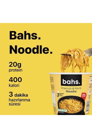 Bahs Proteinli Noodle Köri Ve Kremalı 100gr-3630