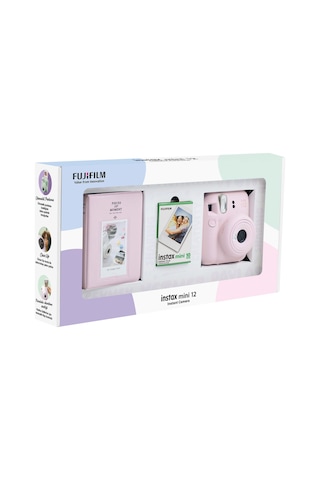Fujifilm Instax Mini 12 Fotoğraf Makinesi + 10'lu Film + Pvc Albüm Bundle Box
