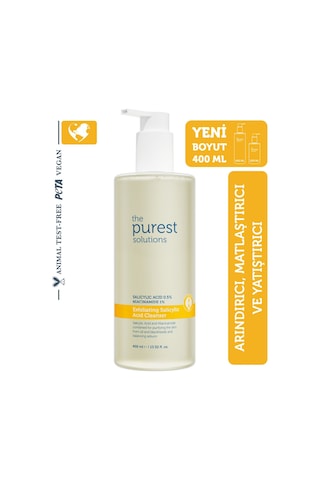 The Purest Solutions Siyah Nokta Karşıtı Yağlı Ciltler İçin Salisilik Asit Arındırıcı Temizleme Jeli 400 Ml