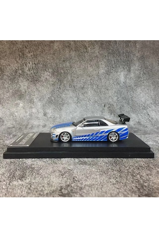Fast Speed Fast And Furious Nissan Skyline Gt-r R34 1/64 Pleksi