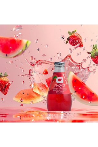 Avşar Karpuz Çilek Aromalı Maden Suyu 200 Ml X 24 Adet