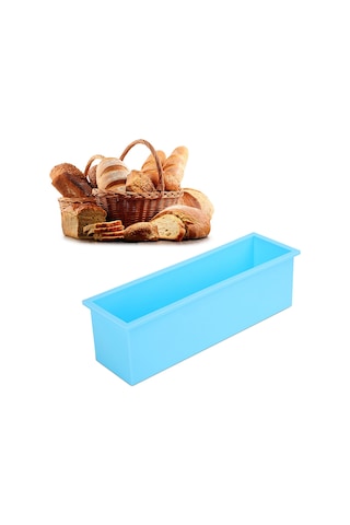 Shineyee 1200ml Mor Silikon Gıpta/ Sabun Kalıbı - 26x7x8cm Büyük Boy Dikdörtgen, -40 C/+230 C Dayanıklı, Kolay Çıkarma, Taze Ve Sağlıklı Kullanim Mor